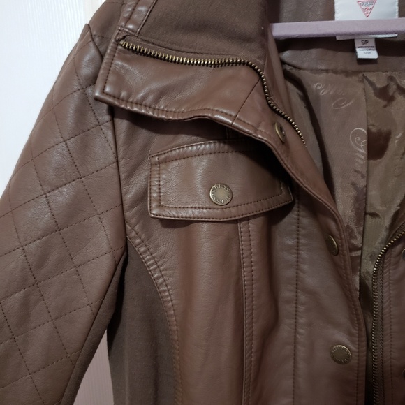 GUESS Leather Jacket - Picture 3 of 5